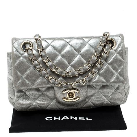 chanel silver mini bag|chanel mini bags 2021.